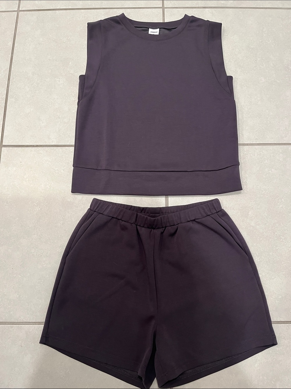 Women's Dark Charcoal Casual Elastic-Waist Shorts
